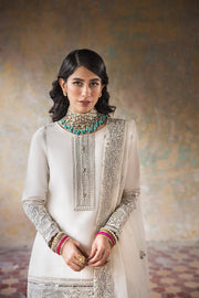 Pure White Raw Silk Salwar Kameez Pakistani Party Dresses 2023