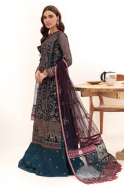ZN 01 Glory - Elegant Dark Zinc Embroidered Dress