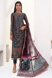 ZN 01 Glory - Elegant Dark Zinc Embroidered Dress