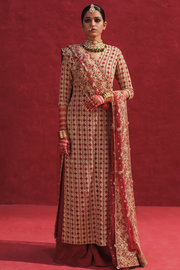 Raw Net Red Kameez Sharara Pakistani Wedding Dresses