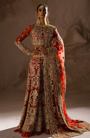 Red Bridal Lehenga and Choli Pakistani Wedding Dress Online