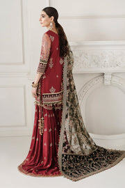Red Kameez Trouser Style Pakistani Wedding Dress