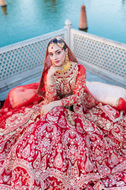 Red Lehenga Choli Dupatta Bridal Wedding Dress