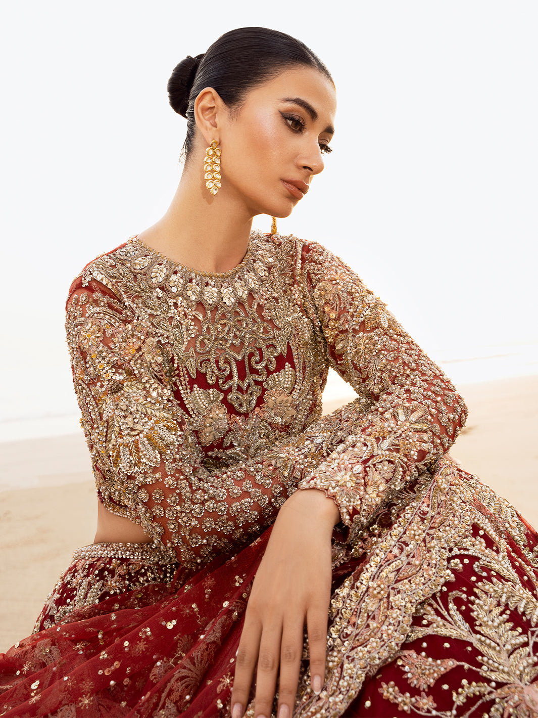 Red Lehenga Choli Dupatta Pakistani Bridal Dress in Fremont
