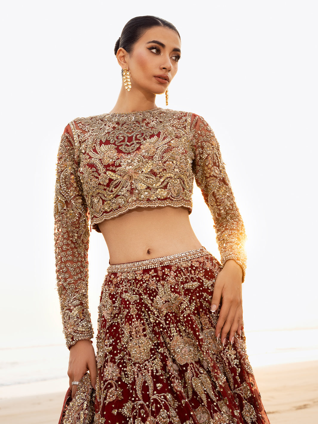 Stunning Red Pakistani Bridal Lehenga Choli for Dream Weddings