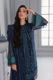 Royal Blue Heavily Embroidered Pakistani Salwar Kameez Dupatta 2023
