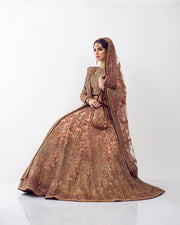 Royal Bridal Lehenga Choli and Dupatta Dress