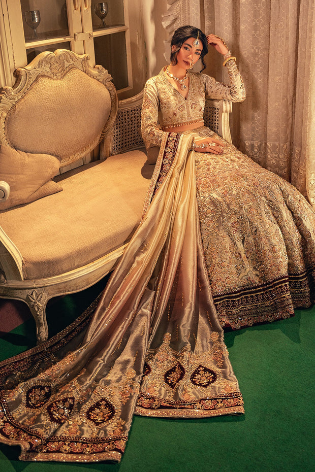 Royal Bridal Lehenga Choli and Dupatta Dress for Wedding