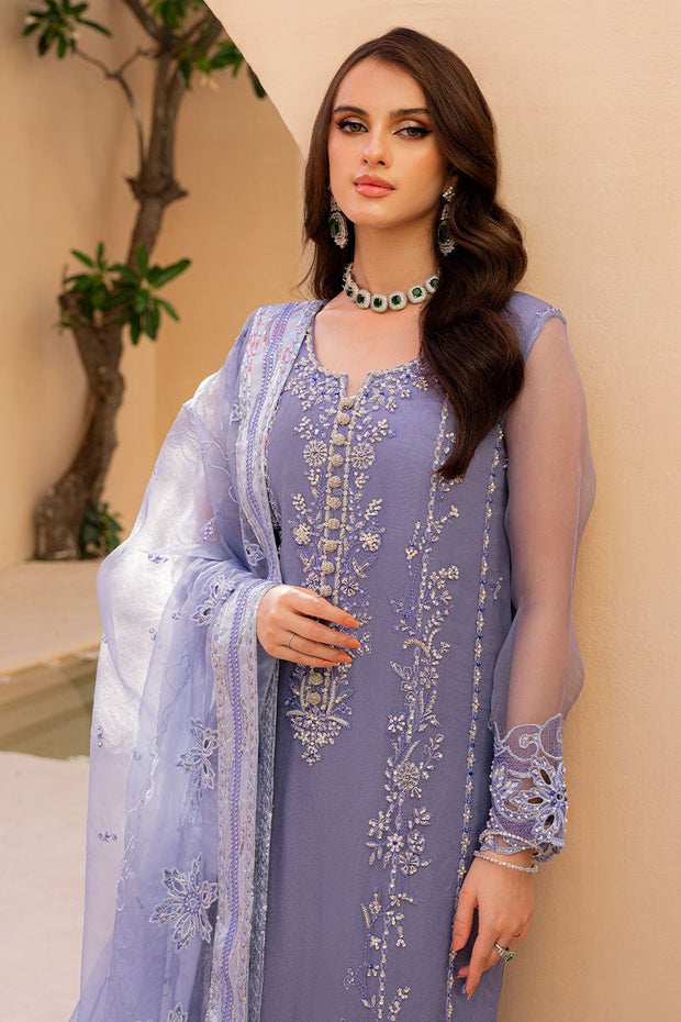 Royal Embellished Blue Kameez Trouser Pakistani Wedding Dress