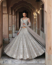 Royal Embellished Bridal Lehenga Choli Dupatta for Wedding