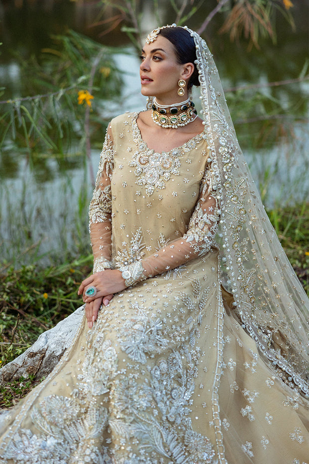 Embellished Kameez and Lehenga Pakistani Bridal Dress – Nameera by Farooq