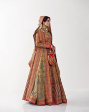 Royal Embellished Lehenga Choli Dupatta Dress for Wedding
