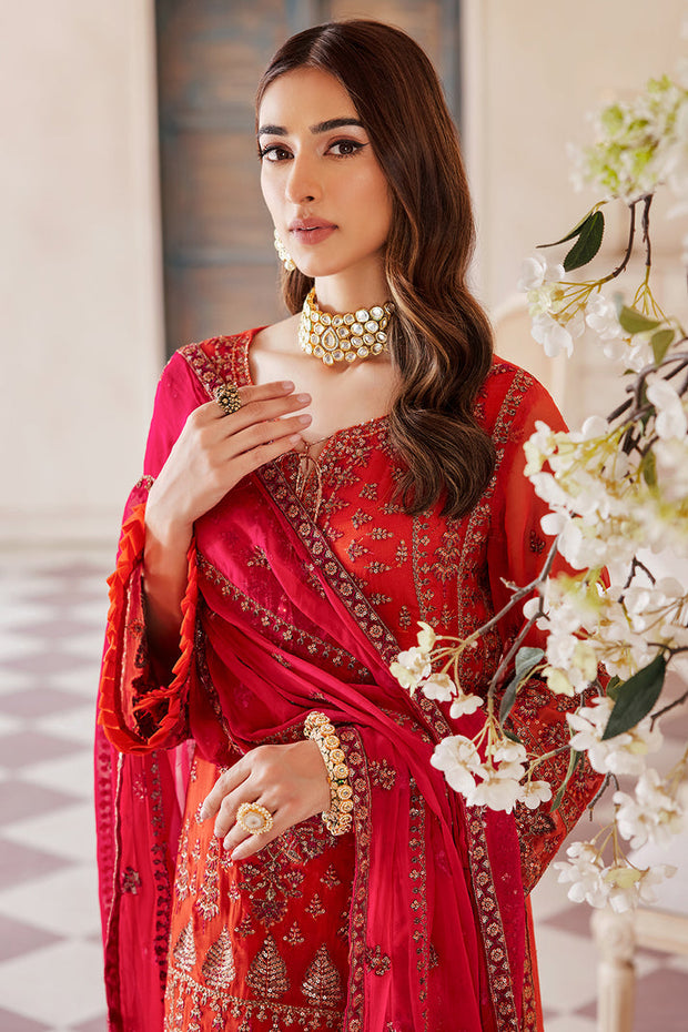 Royal Embroidered Kameez Trouser Pakistani Wedding Dress