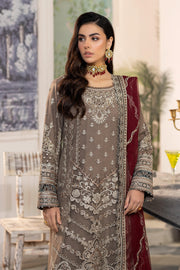 Royal Embroidered Kameez Trouser Style Pakistani Party Dress