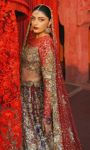 Royal Indian Bridal Dress in Wedding Choli and Lehenga Style