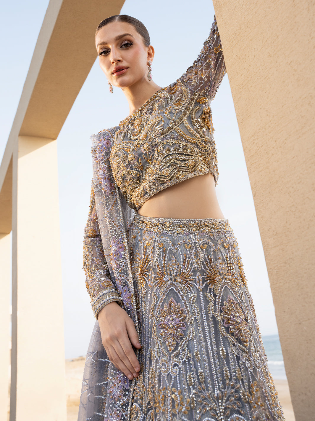 Royal Lehenga Choli Dupatta Pakistani Wedding Outfit Bay Area