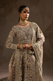 Royal Lehenga and Choli Embellished Pakistani Bridal Outfit