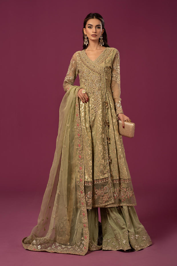 Royal Maria B Luxury Formal Angrakha Trousers Pakistani Party Dress