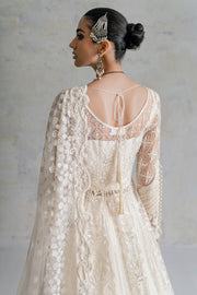 Royal Nikkah Dress in Pishwas Frock and White Lehenga Style