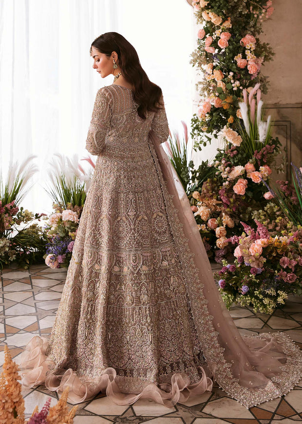 Royal Pakistani Bridal Dress in Pishwas Frock Style Online