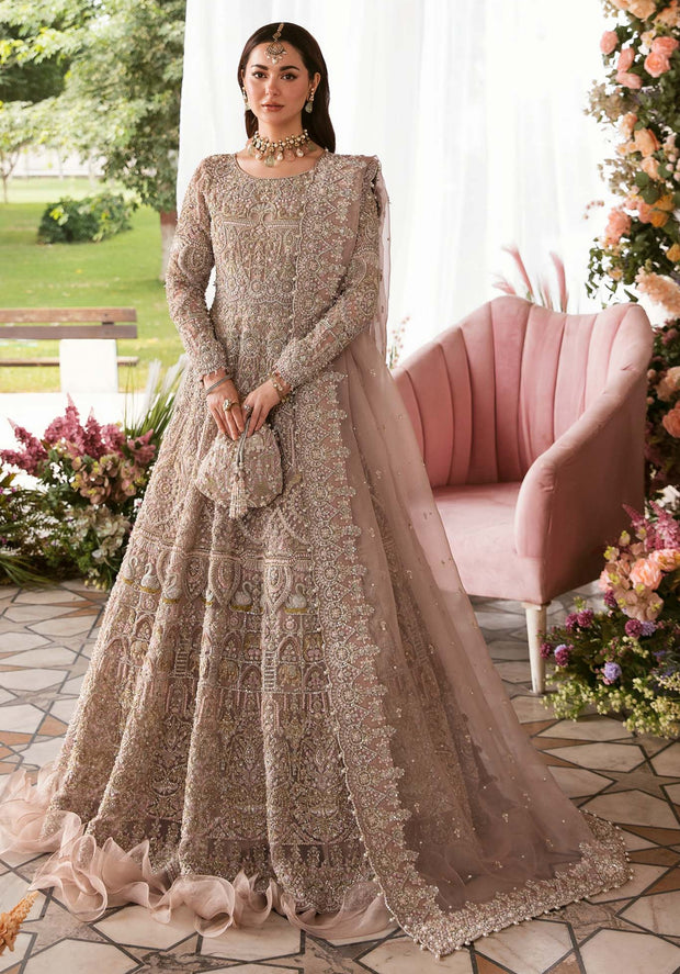 Royal Pakistani Bridal Dress in Pishwas Frock Style