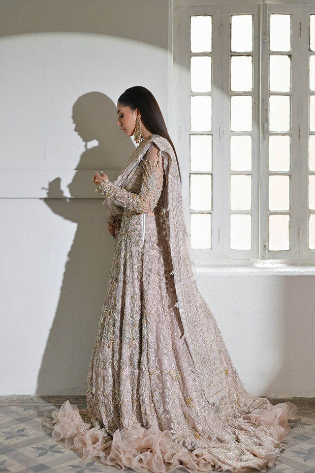 Royal Pakistani Bridal Dress in Premium Embellished Gown Style