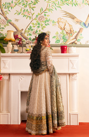 Royal Pakistani Bridal Dress in Royal Pishwas Frock Style
