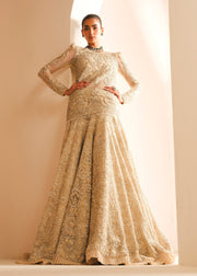 Royal Pakistani Bridal Dress in Shirt and Lehenga Style Online