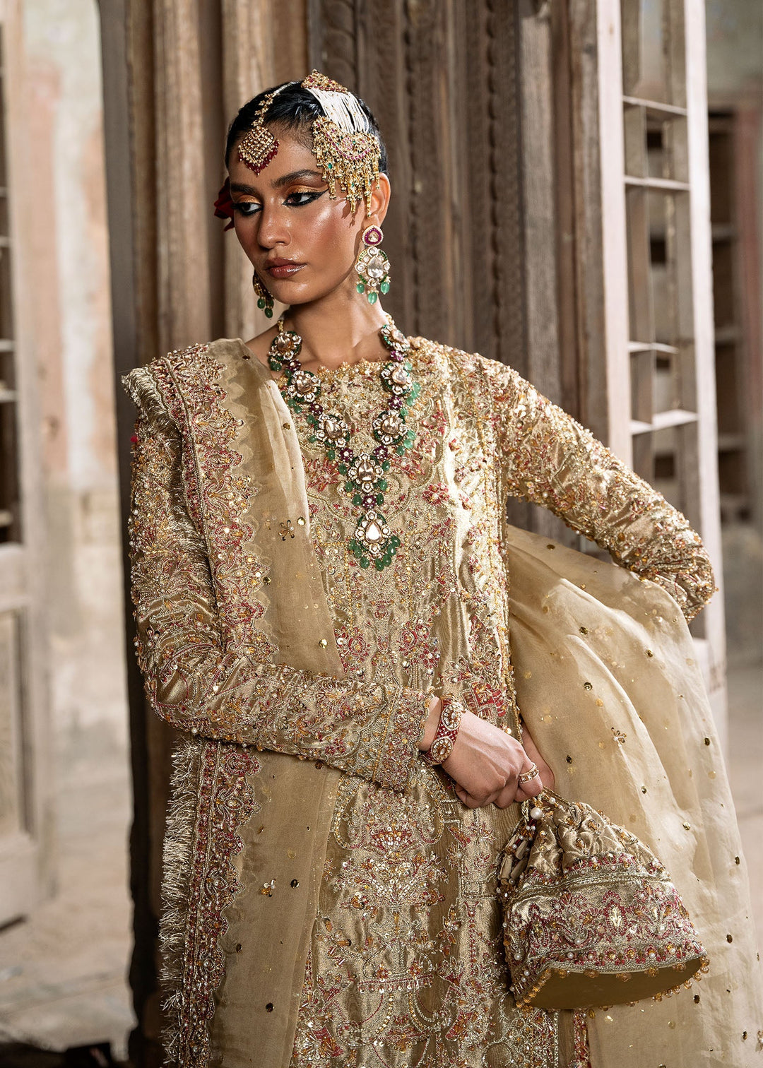 Gorgeous Pakistani Bridal Dress in Gharara Style