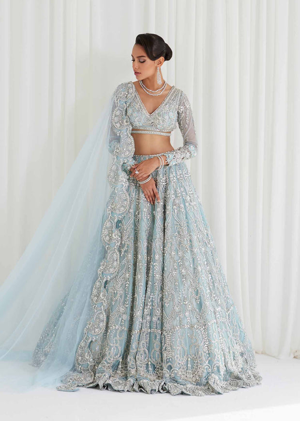 Royal Pakistani Bridal Dress in Wedding Lehenga Choli Style