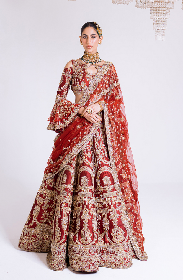 Royal Pakistani Bridal Lehenga Choli Dress for Wedding