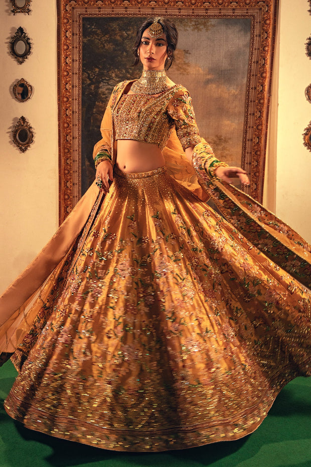 Royal Pakistani Bridal Lehenga Choli Dupatta Wedding Dress