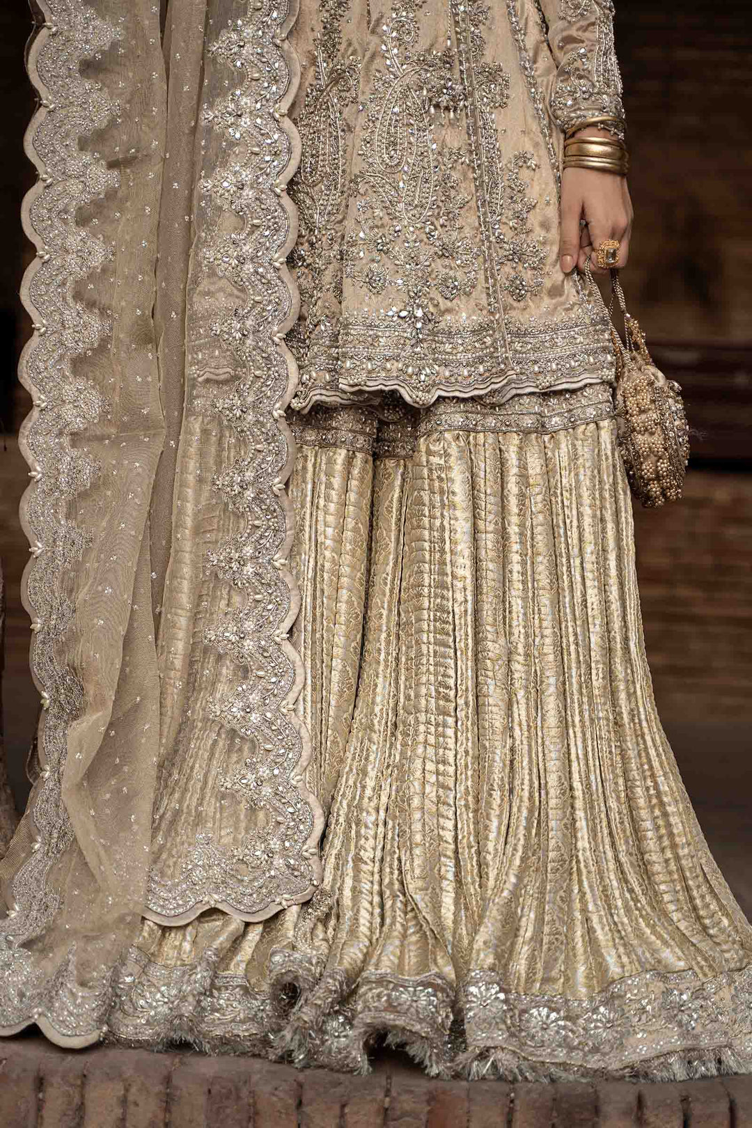 Beautiful Pakistani Bridal Dresses: Angrakha & Gharara Style