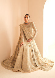 Royal Pakistani Bridal Outfit in Shirt and Lehenga Style