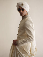 Royal Pakistani Groom Dress in Embroidered Sherwani Style