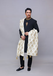 Royal Pakistani Groom Dress in Georgette Sherwani Style Online
