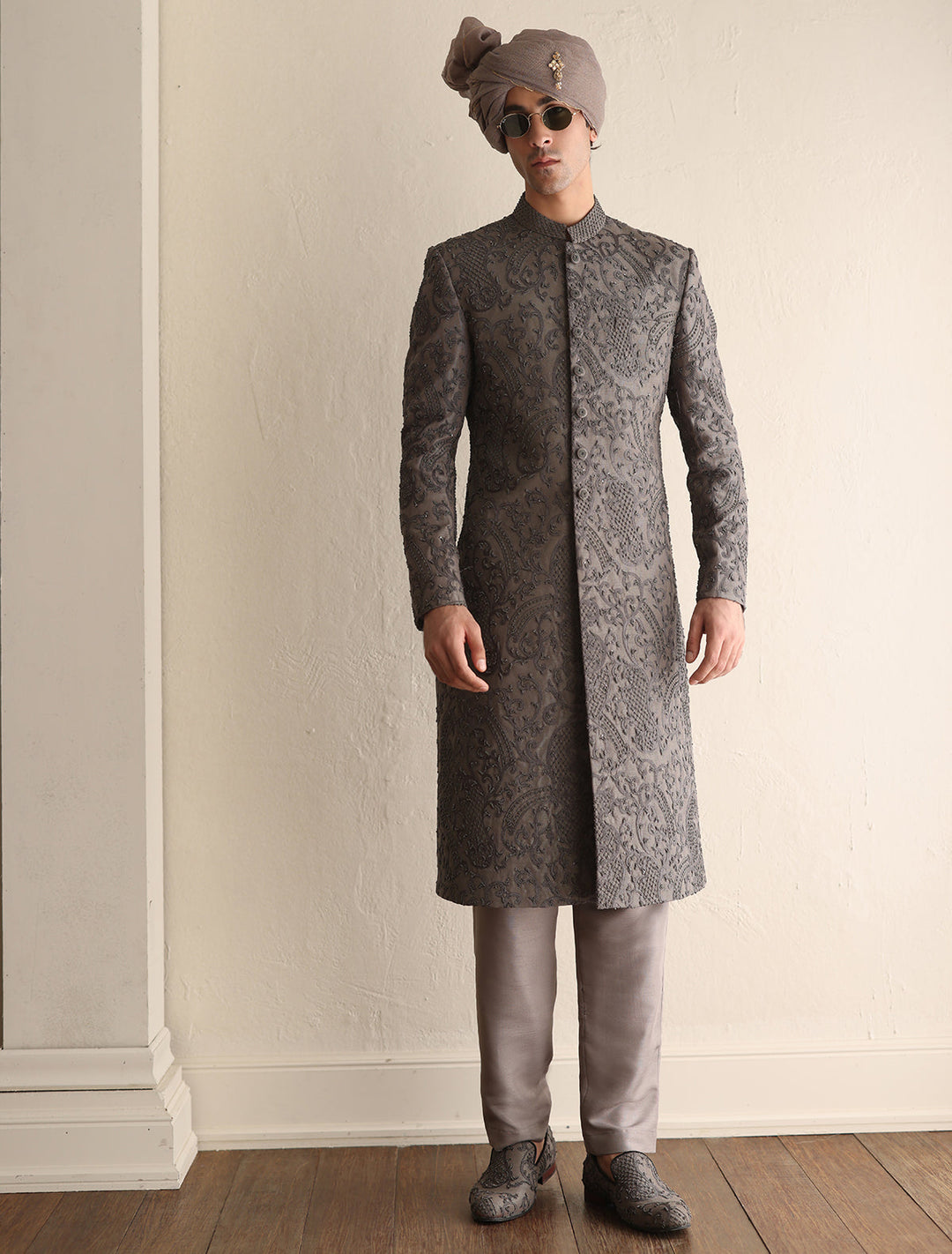 Royal Pakistani Groom Dress in Premium Sherwani Style
