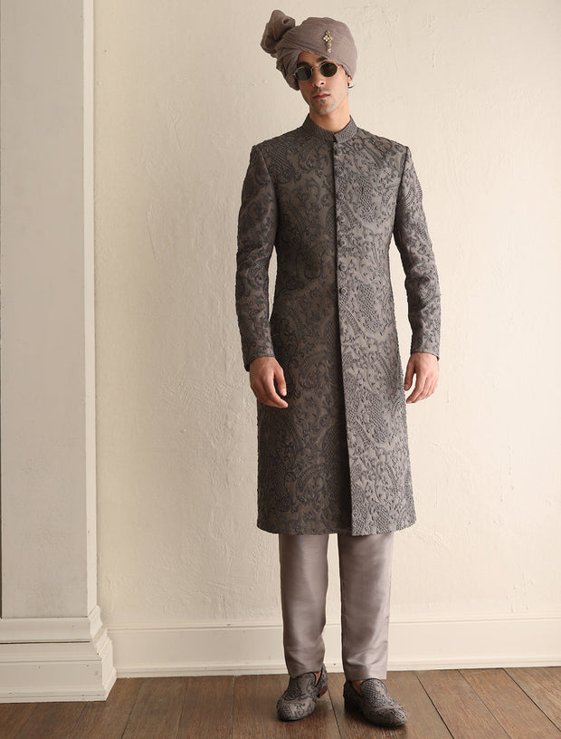 Royal Pakistani Groom Dress in Premium Sherwani Style