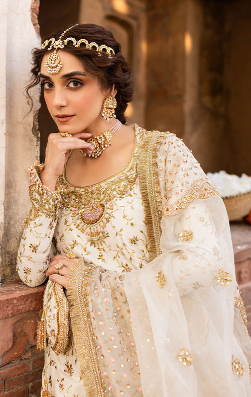 Elegant Pakistani Bridal Gharara Kameez Dress