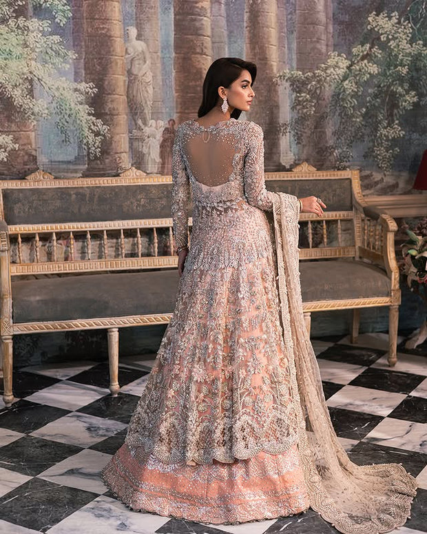Pakistani Wedding Dress in Bridal Gown Lehenga Style – Nameera by Farooq