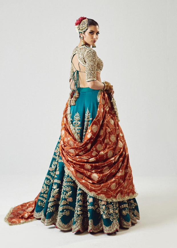 Royal Pakistani Wedding Dress in Bridal Lehenga Choli Style