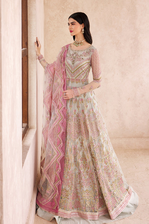 Royal Pakistani Wedding Dress in Elegant Pishwas Frock Style