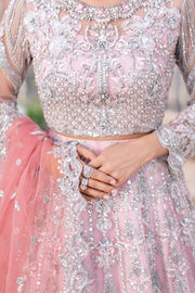 Royal Pakistani Wedding Dress in Graceful Lehenga Choli Style