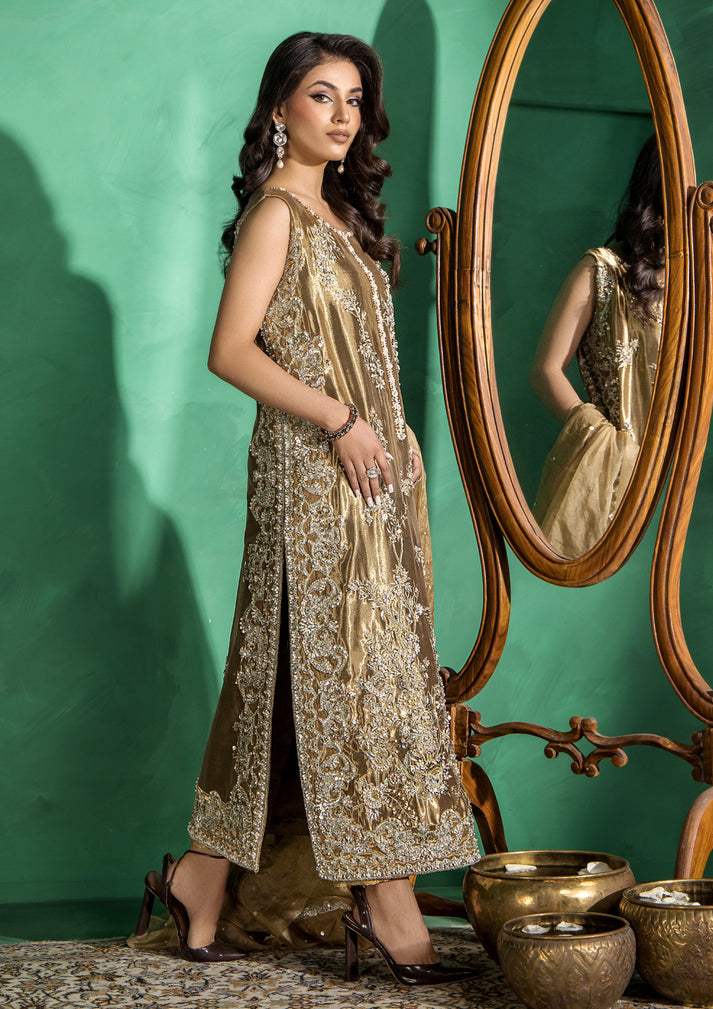Royal Pakistani Wedding Dress in Kameez and Trouser Style