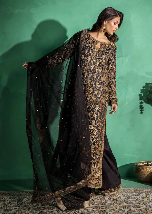 Royal Pakistani Wedding Dress in Long Kameez Trouser Style