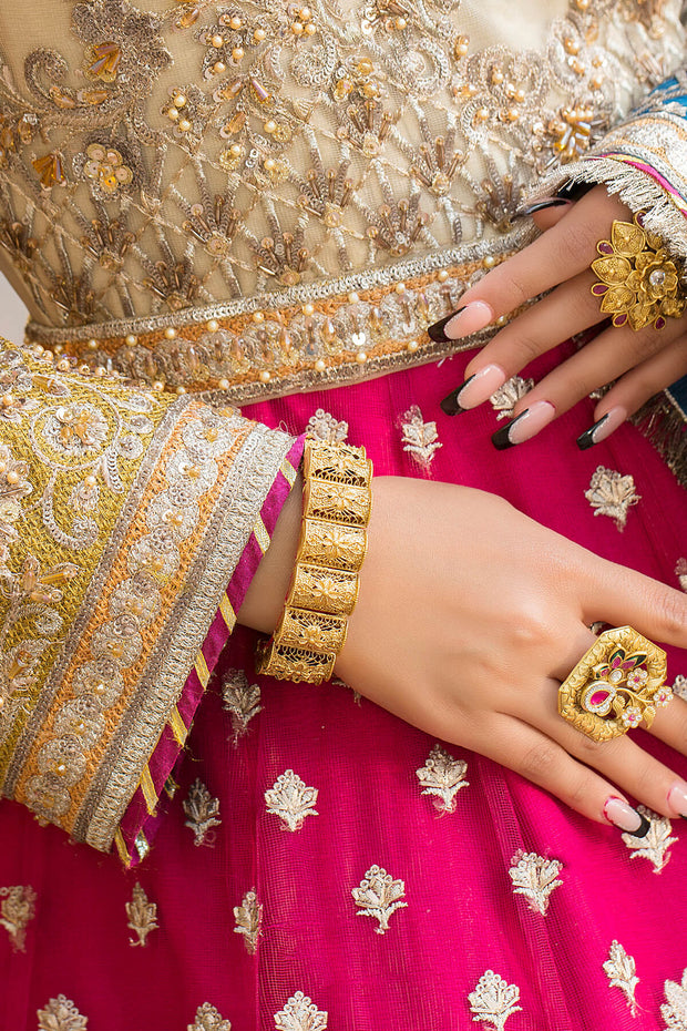 Royal Pakistani Wedding Dress in Pishwas and Lehenga Style