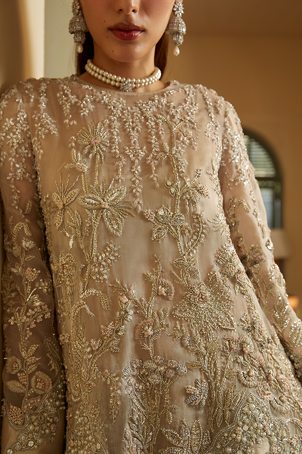 Royal Pakistani Wedding Dress in Shirt and Sharara Style