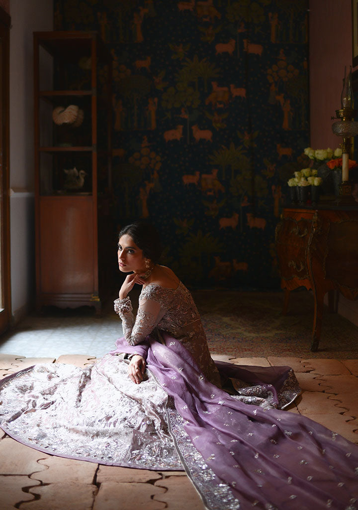 Royal Pakistani Wedding Dress in Traditional Pishwas Style