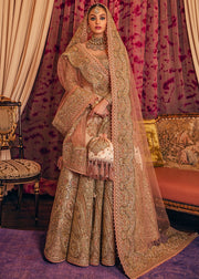 Royal Pink Heavily Embellished Lehenga Choli Pakistani Wedding Dress
