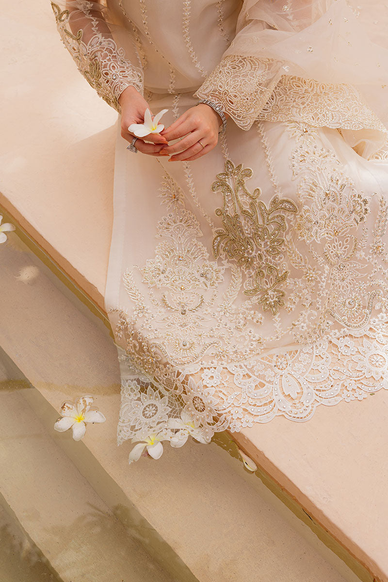 Royal Premium Ivory Kameez Trousers Pakistani Wedding Dress